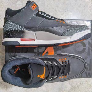 CT8532-080 Nike Air Jordan 3 Retro Grey Black retro blue Shoe size US 9